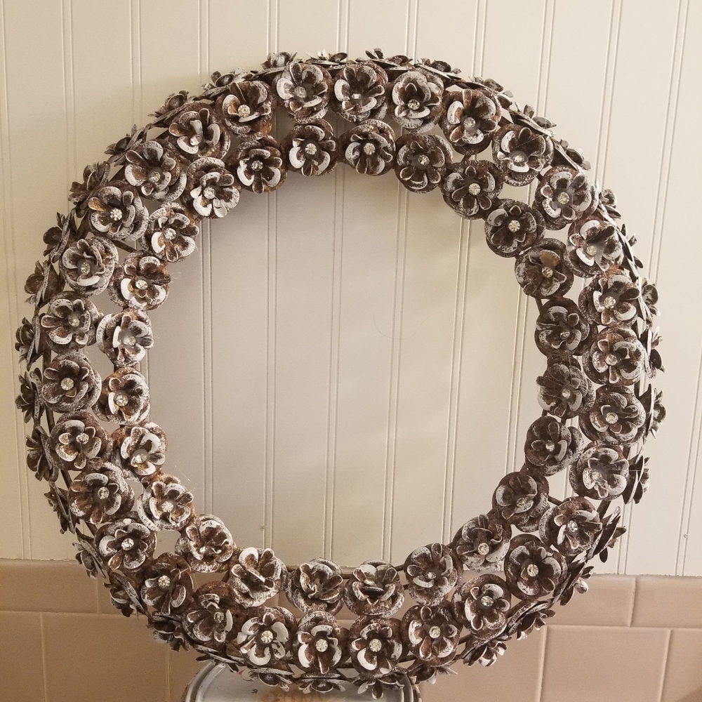 1 wreath-  shabby chic decor for any season.